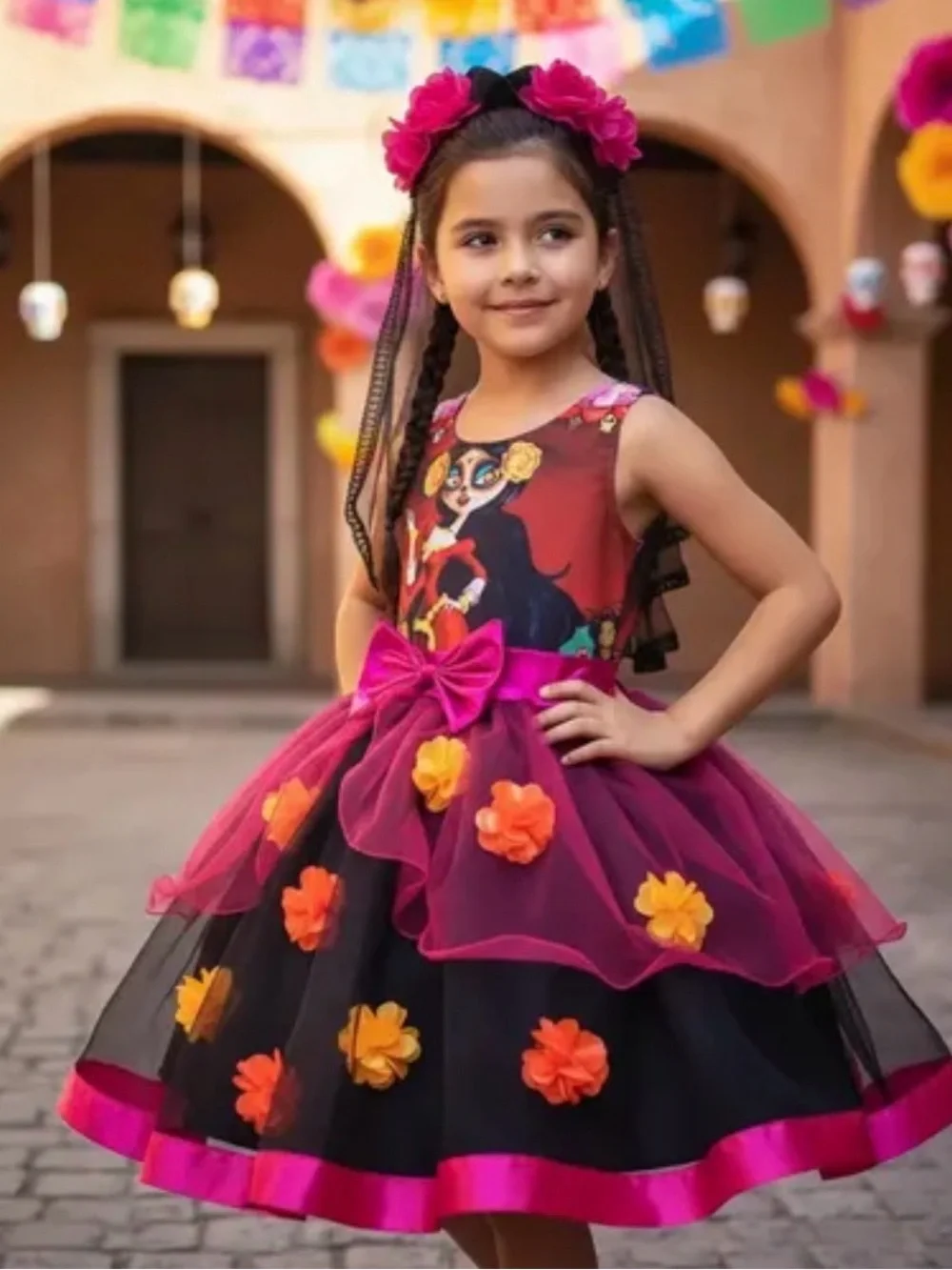 Dia de Muertos Day Of The Dead Costume Size M Disney Pixar Coco  Mama Imelda